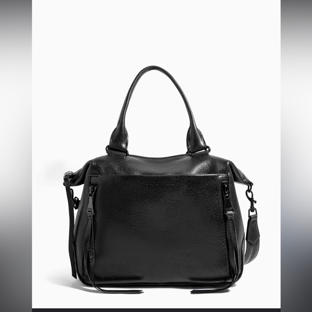 $298 Aimee Kestenberg Let's Ride Overnighter convertible leather satchel RARE